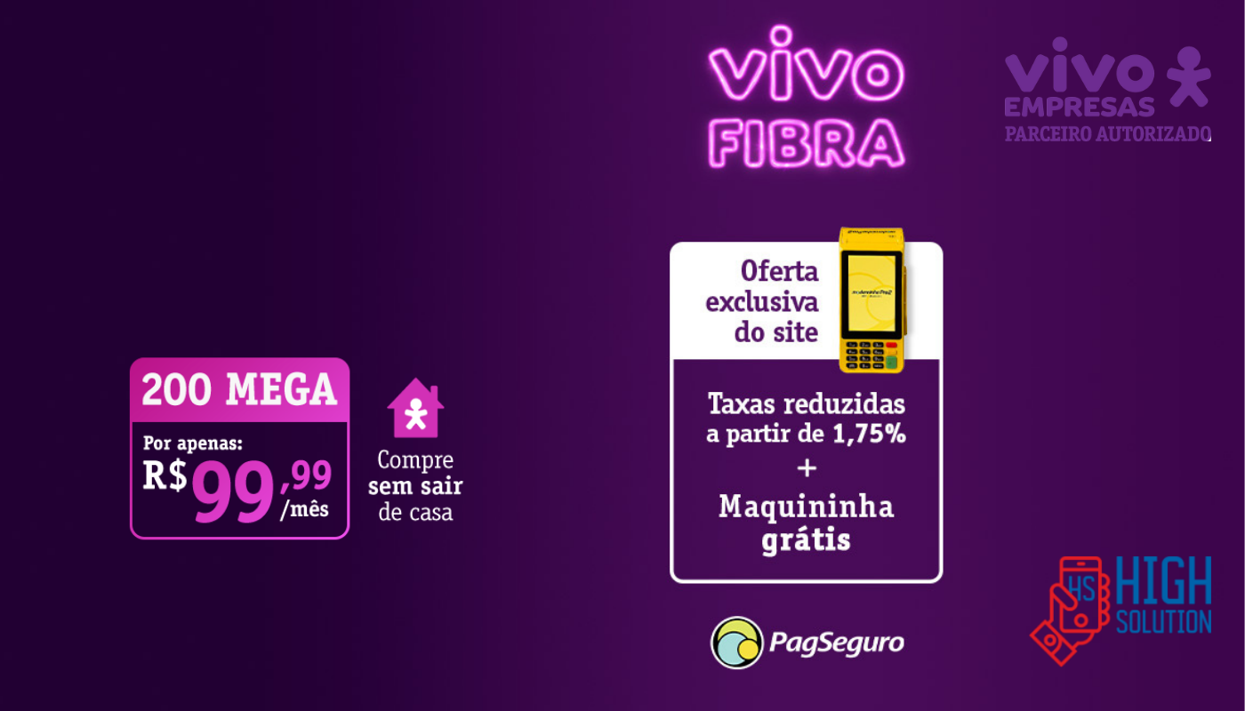 OFERTA BANDA LARGA VIVO EMPRESA COM MODERNINHA