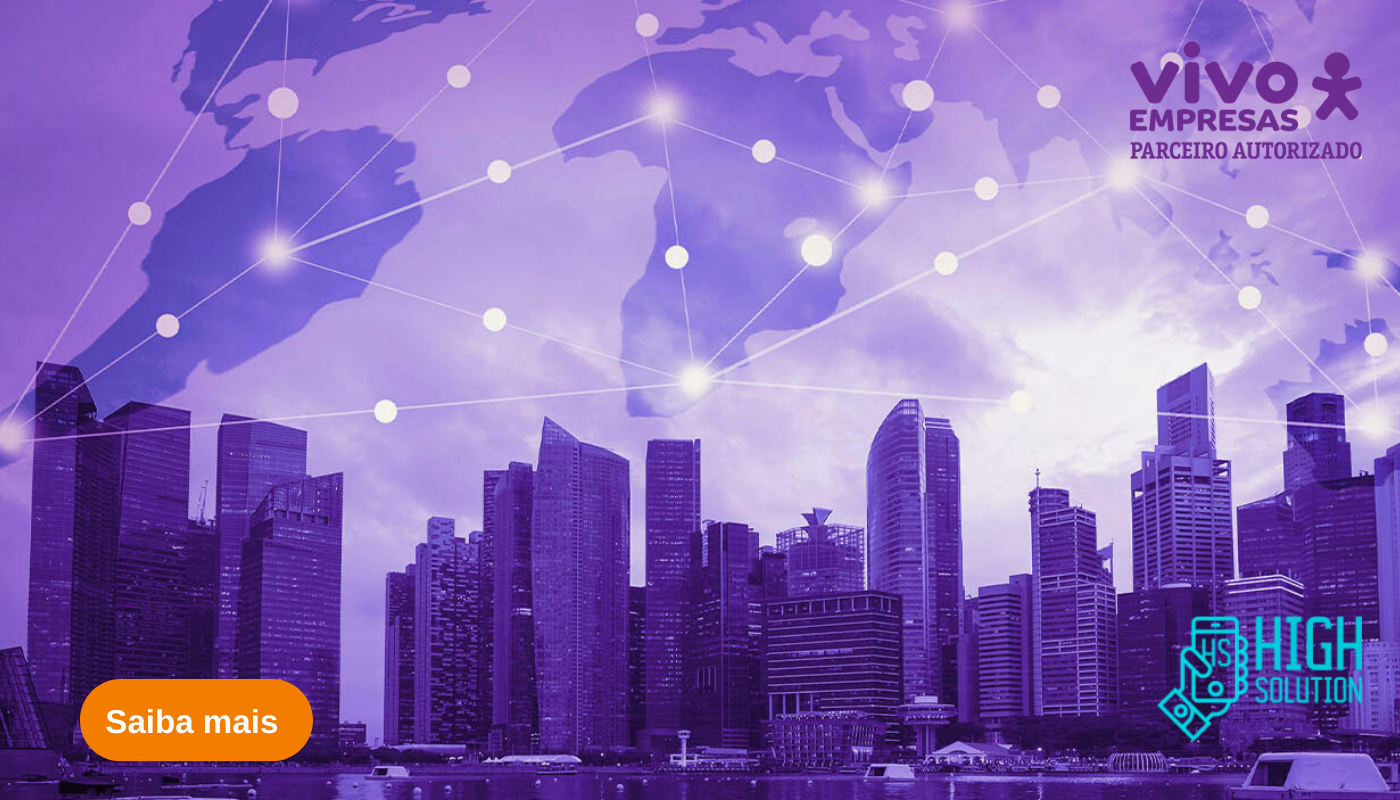 Serviços de TI  Vivo empresas, como Cloud, tecnologia de proteção. 